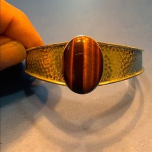 DTR tiger eye cuff bracelet